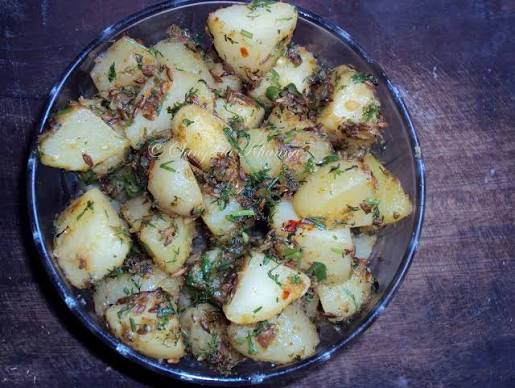 Aloo Jeera — pure vegetarian dish by Rasalaya