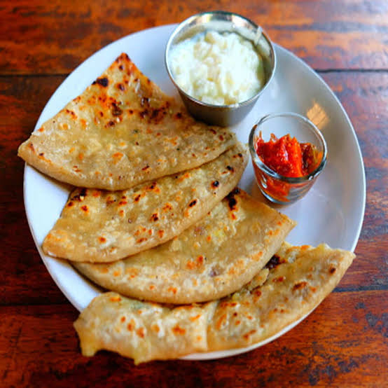 Aloo Paratha — pure vegetarian dish by Rasalaya