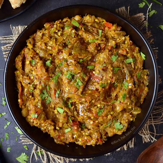 Baingan Bharta — pure vegetarian dish by Rasalaya