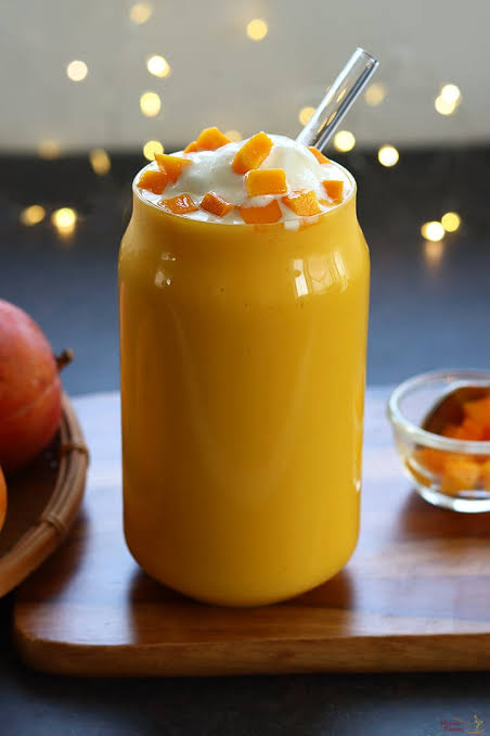 Mango Shake — pure vegetarian dish by Rasalaya