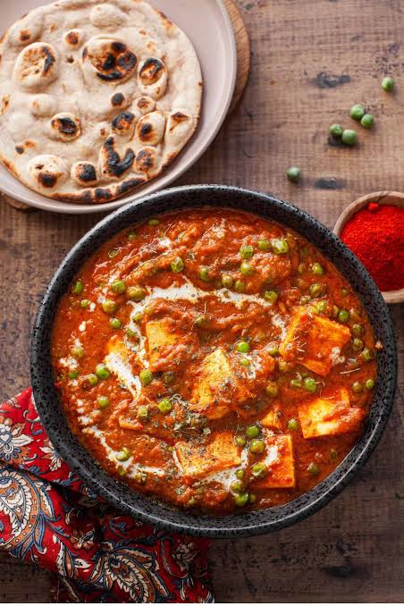 Matar Paneer — pure vegetarian dish by Rasalaya