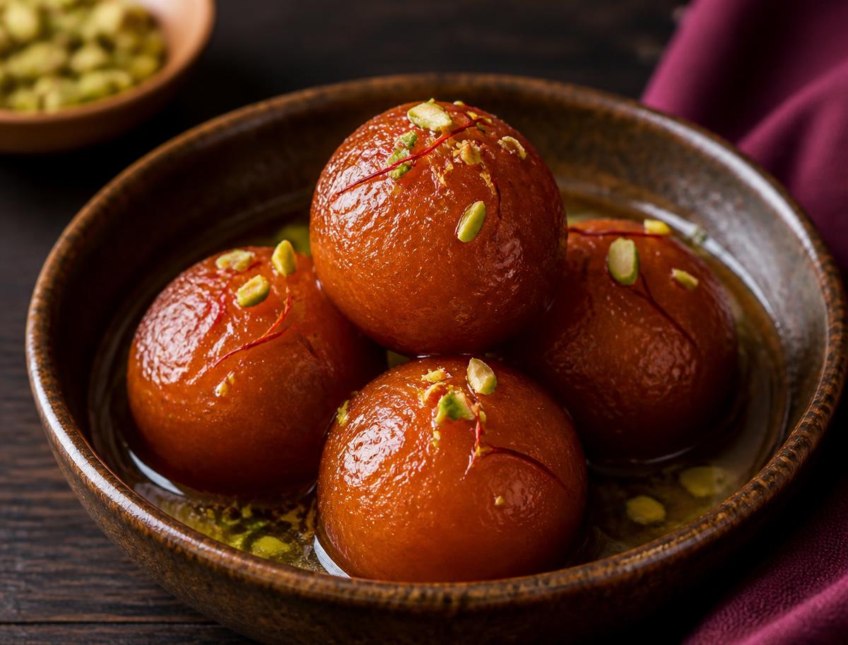 Gulab Jamun (2 Pcs) — pure vegetarian dish by Rasalaya