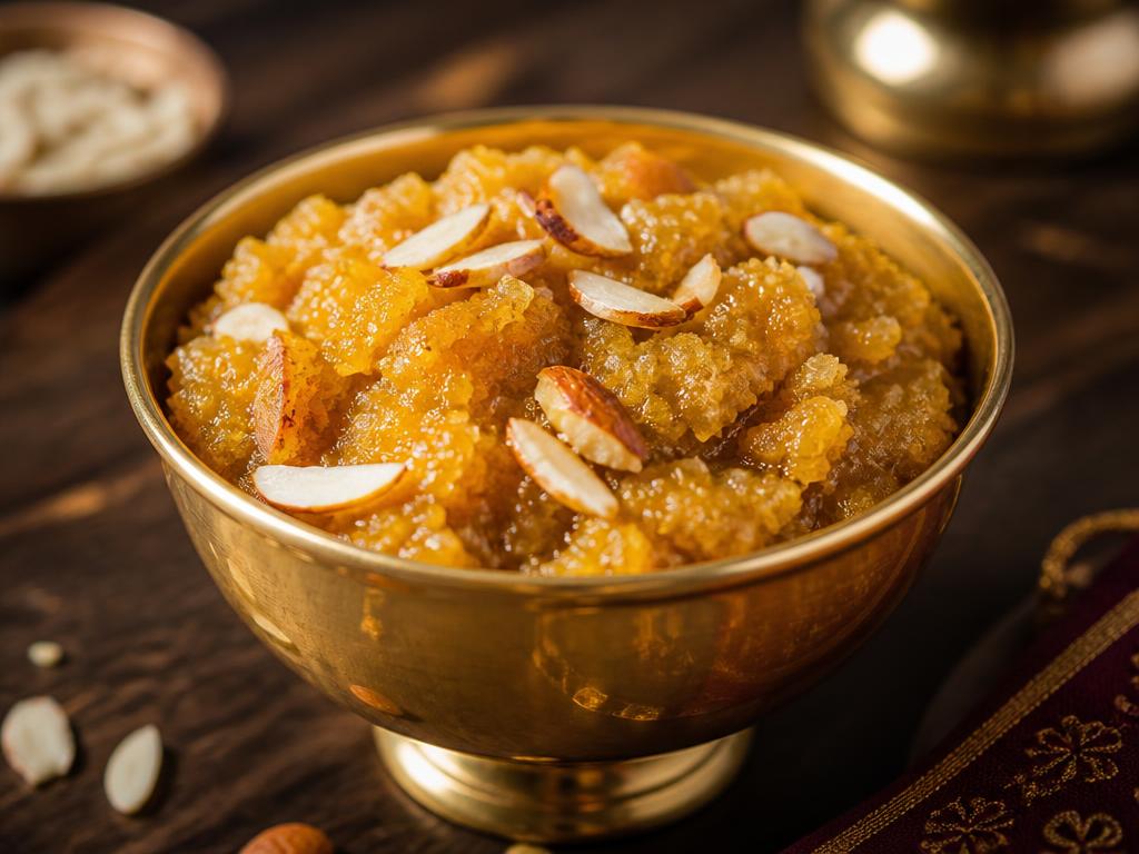 Moong Dal Halwa — pure vegetarian dish by Rasalaya