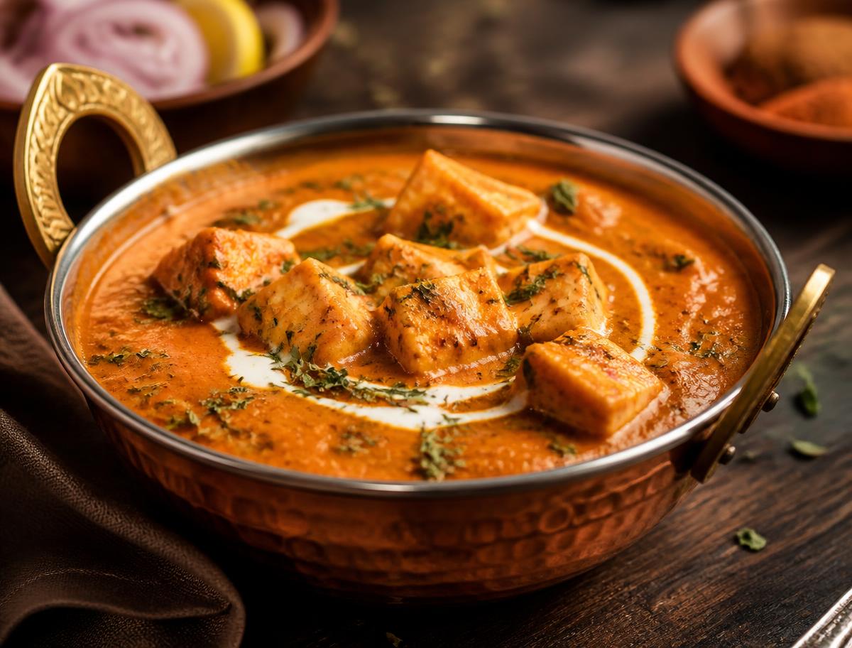 Paneer Butter Masala — pure vegetarian dish by Rasalaya