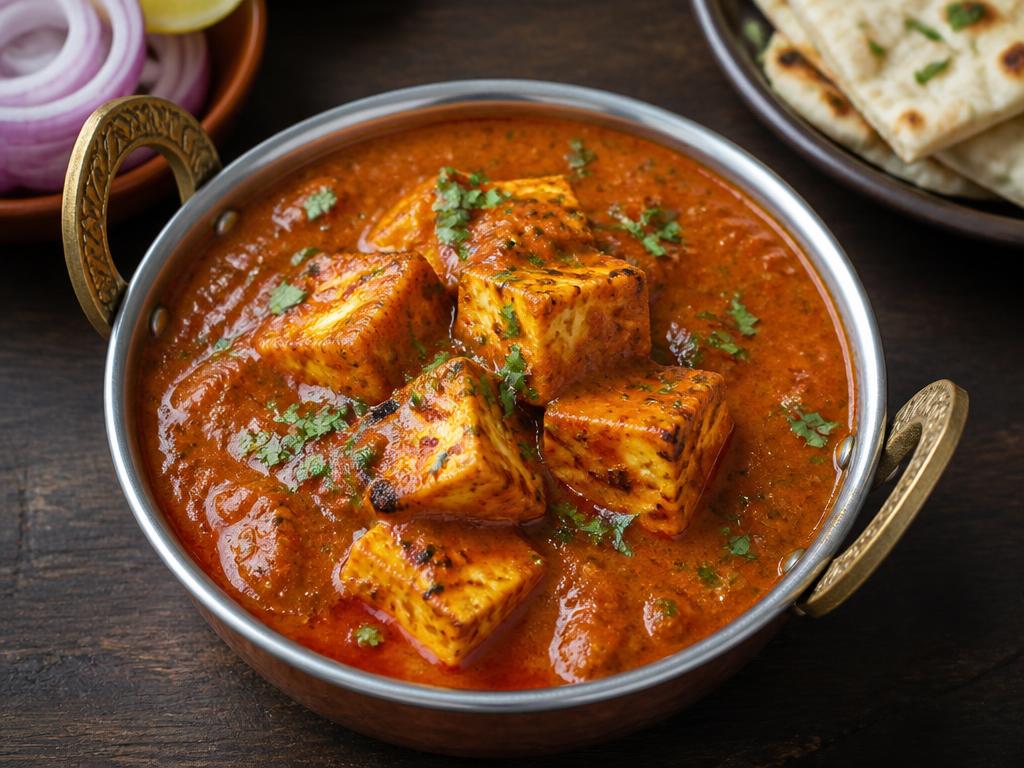 Paneer Tikka Masala — pure vegetarian dish by Rasalaya